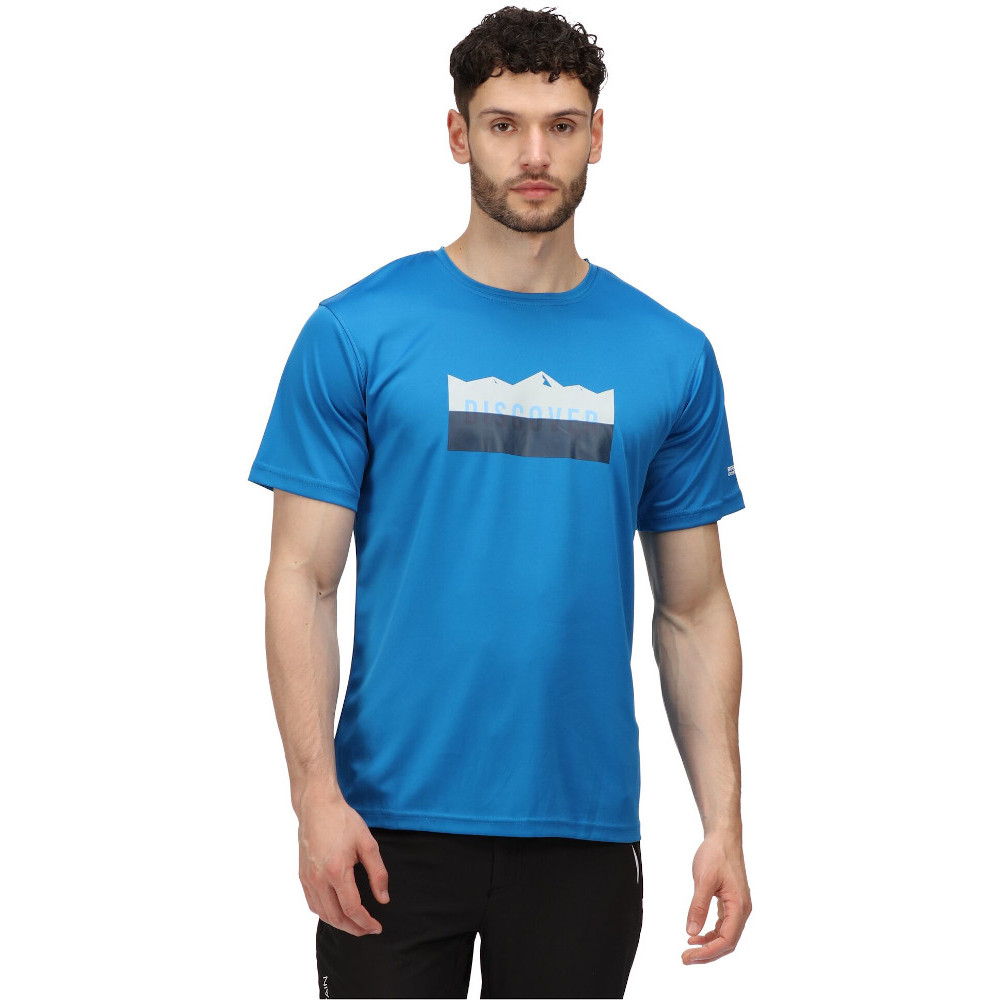 Regatta Mens Fingal Vi Quick Drying Graphic T Shirt M- Chest 39-40 (99-101.5cm)