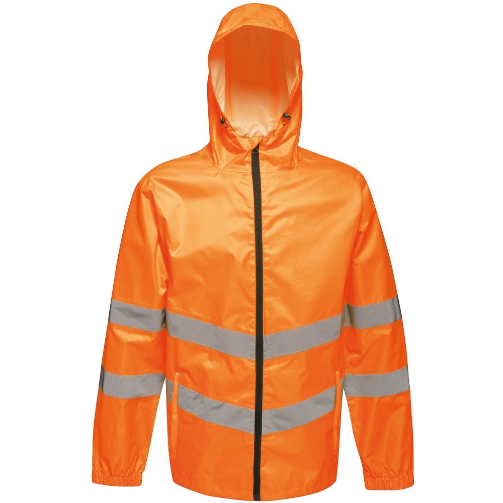 Regatta Mens Hi Vis Pro Packable Waterproof Workwear Jacket 3xl - Chest 49-51 (124.5-129.5cm)