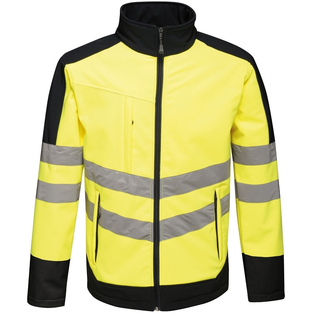 Regatta Mens Hi Vis Pro Softshell Workwear Jacket 3xl - Chest 49-51 (124.5-129.5cm)