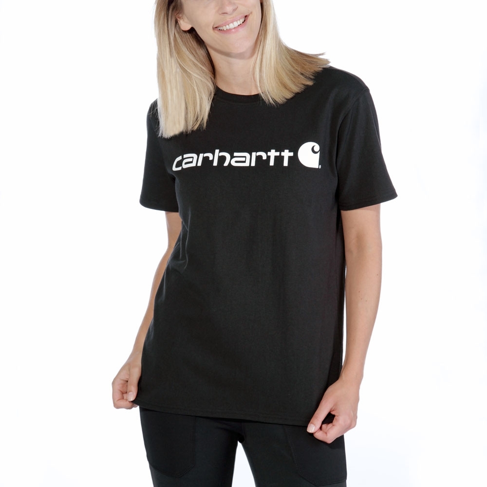 Carhartt Womens Workwear Logo Graphic Short Sleeve T Shirt M - Bust 36-37 (91-94cm)