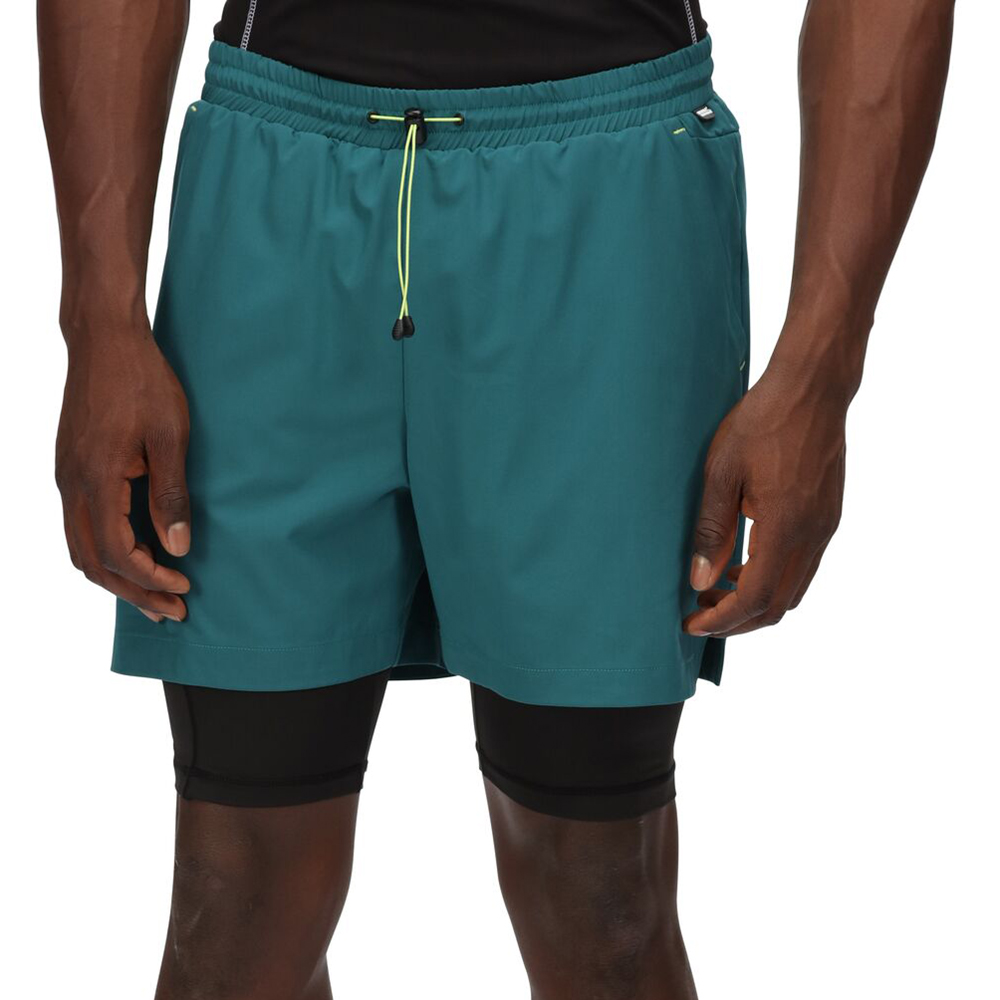 Regatta Mens Hilston Active Stretch Athletic Shorts L- Waist 36-38 (91.5-96.5cm)