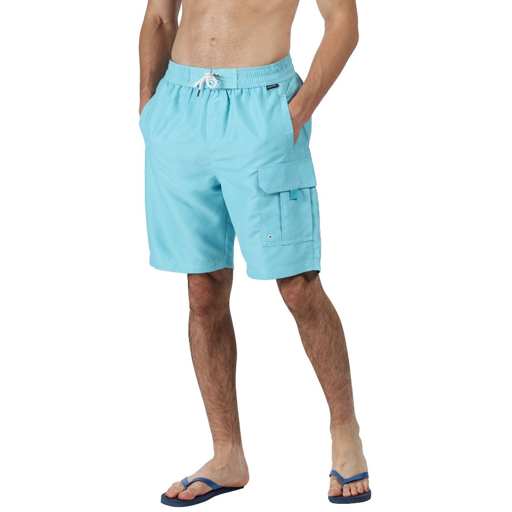 Regatta Mens Hotham Iii Quick Dry Swim Beach Board Shorts S- Waist 30-32  (76-81cm)