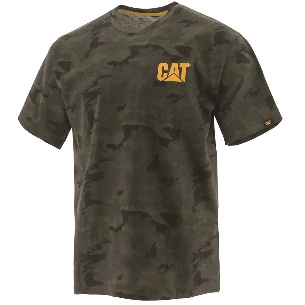 Cat Mens Trademark Breathable Cotton Work T Shirt Xl - Chest 46-49 (117 - 124cm)