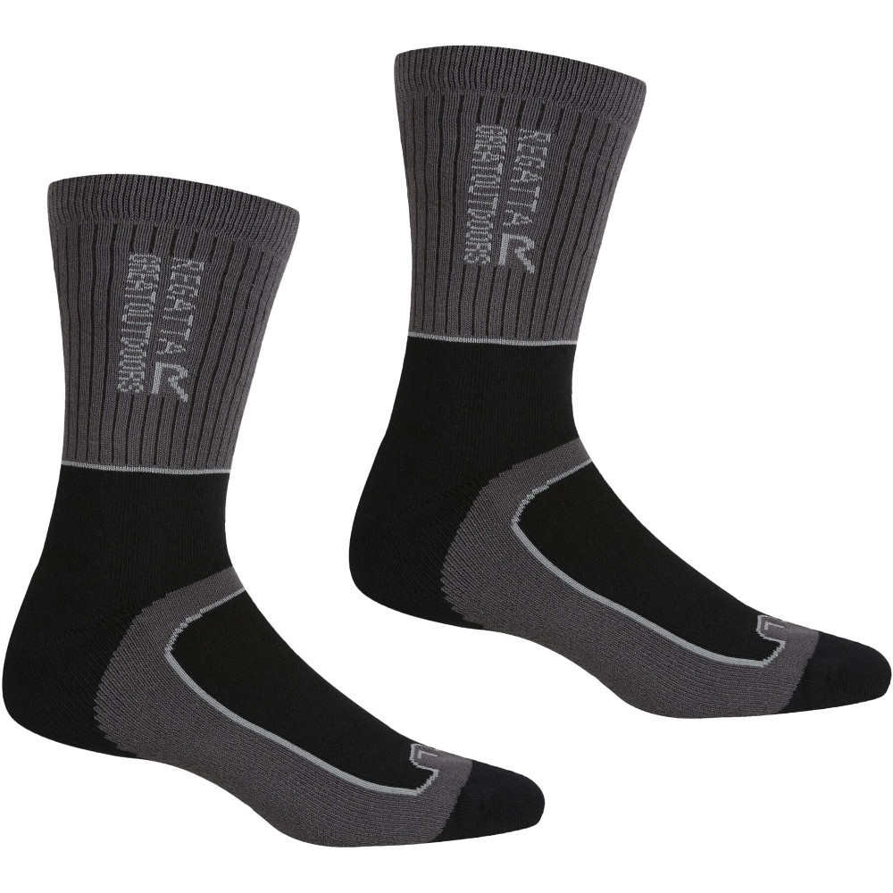 Regatta Mens Samaris 2 Season Coolmax Wicking Walking Socks Uk Size 6-8