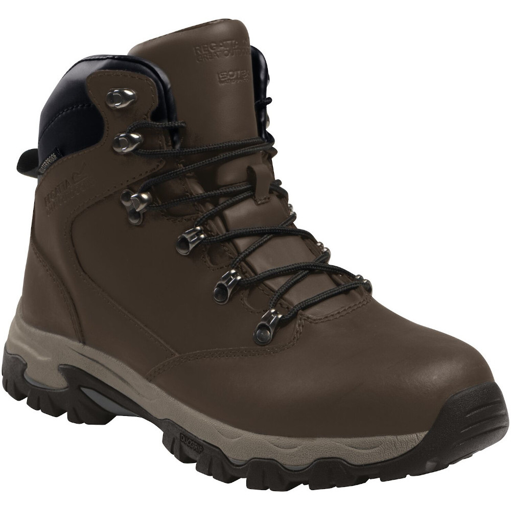 Regatta Mens Tebay Lightweight Lace Up Leather Walking Boots Uk Size 10 (eu 45)