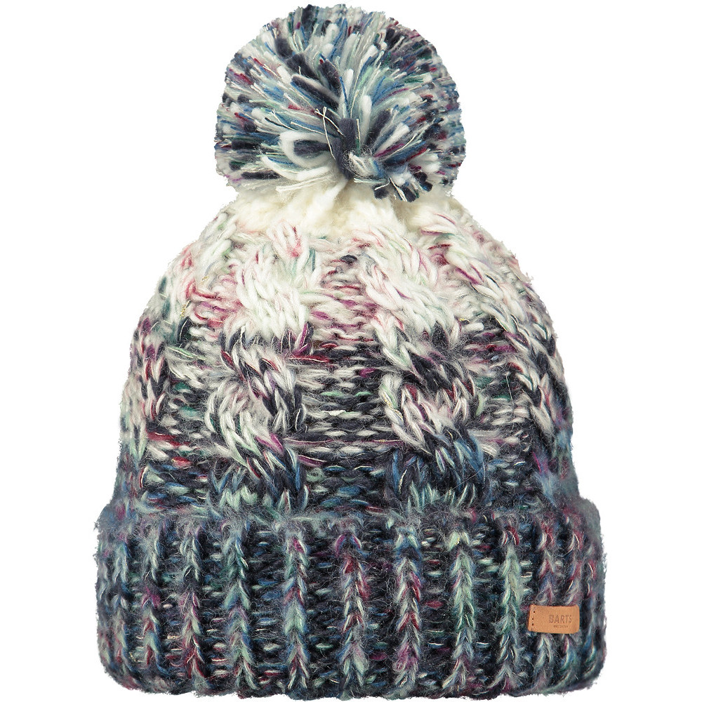 Barts Womens Iska Knitted Pom Pom Space Dyed Warm Beanie Hat One Size