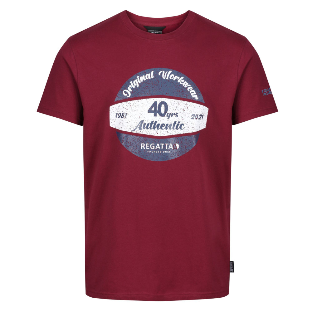 Regatta Professional Mens 40 Years Graphic T Shirt L - Chest 41-42 (104-106.5cm)