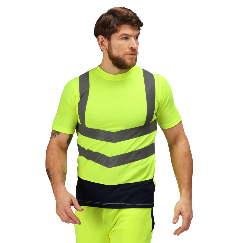 Regatta Professional Mens Hi Vis Short Sleeve T Shirt 3xl- Chest 50  (127cm)