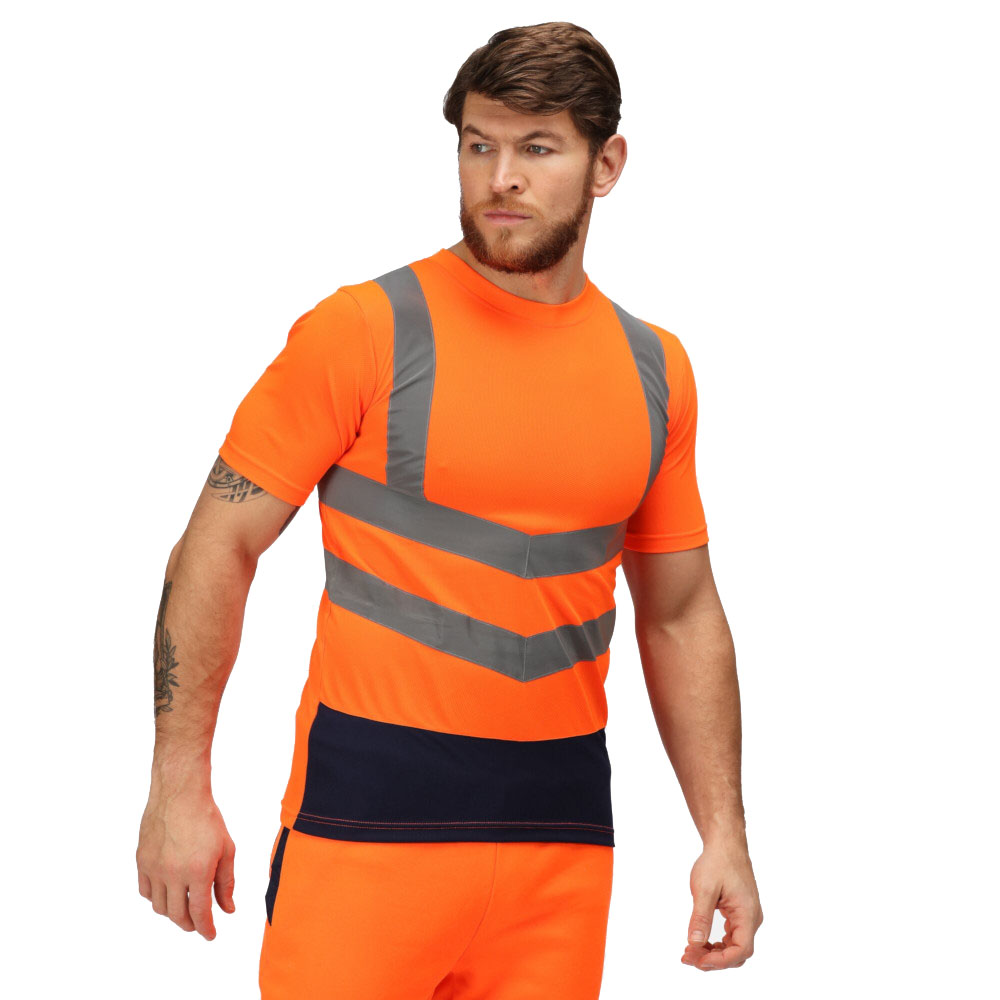 Regatta Professional Mens Hi Vis Short Sleeve T Shirt Xl- Chest 44  (112cm)