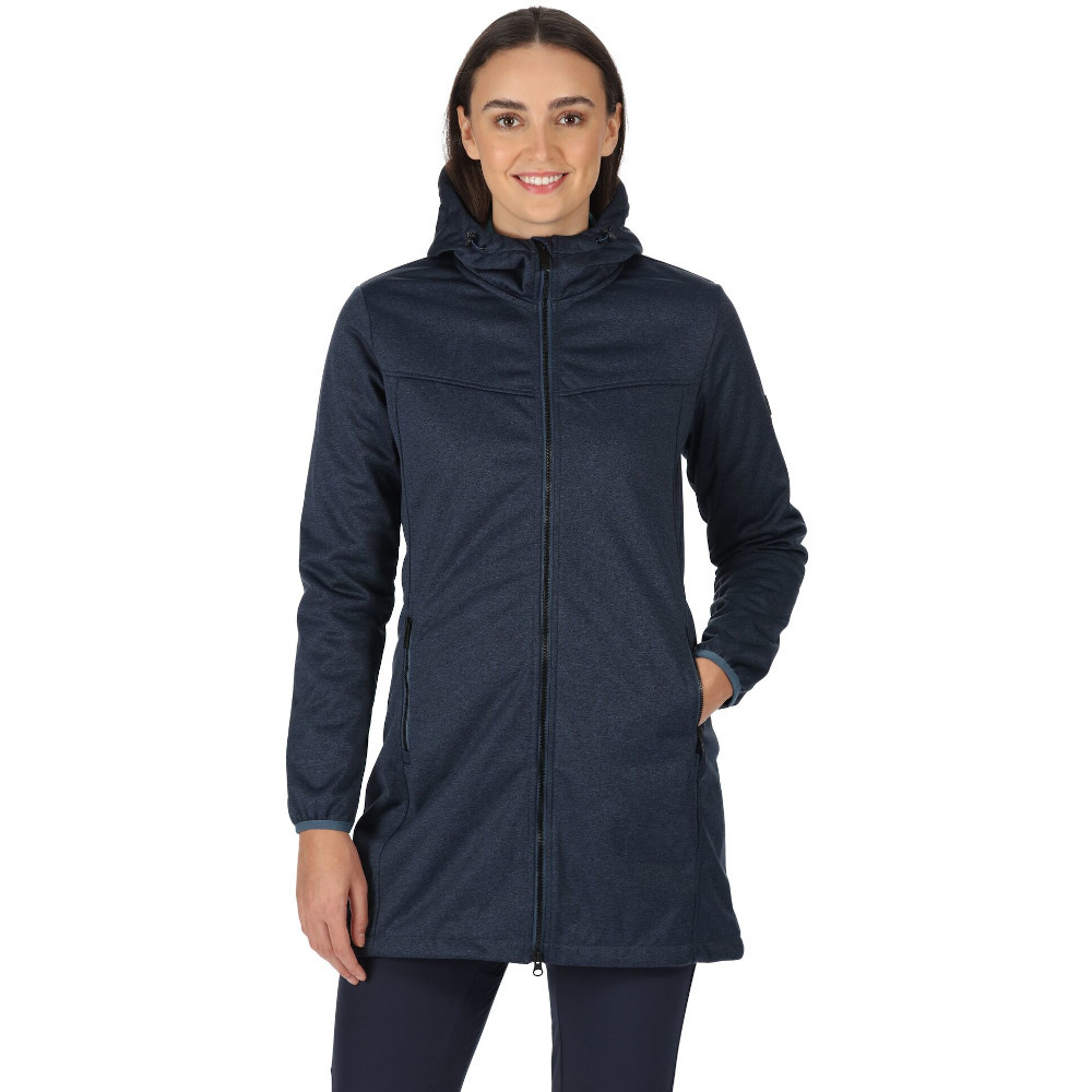 Regatta Womens Alerie Ii Hooded Softshell Coat Jacket 10 - Bust 34 (86cm)