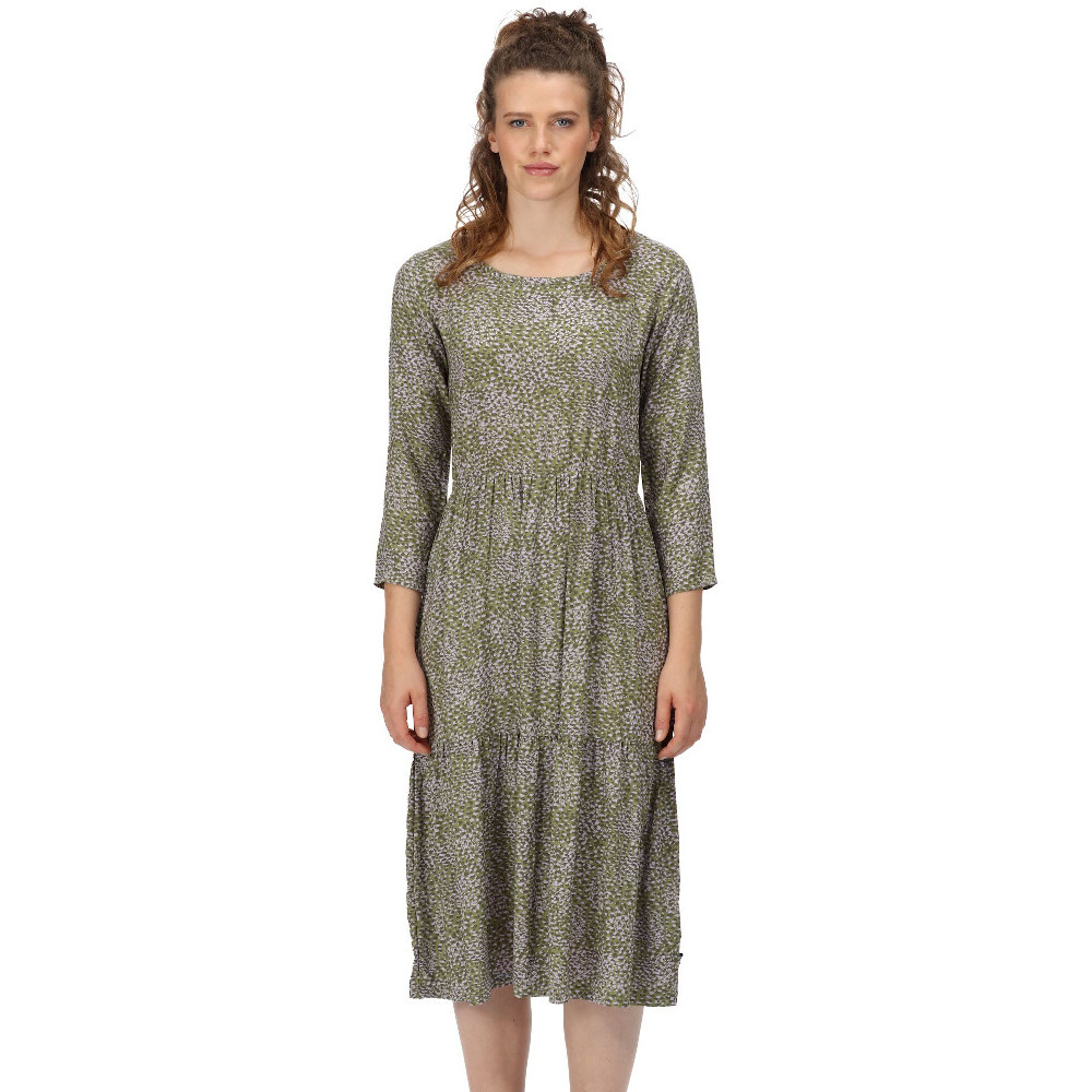 Regatta Womens Briella Printed Elasticated Sun Dress Uk 12- Waist 29  (74cm)