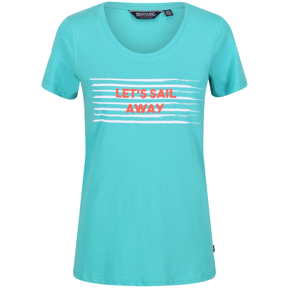 Regatta Womens Filandra Vi Coolweave Cotton Jersey T Shirt 8 - Bust 32 (81cm)