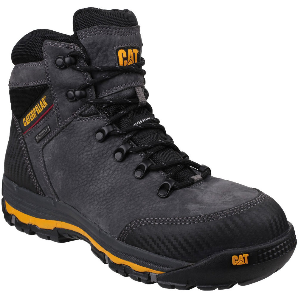 Cat Workwear Mens Munising 6 Waterproof Leather S3 Safety Boots Uk Size 6