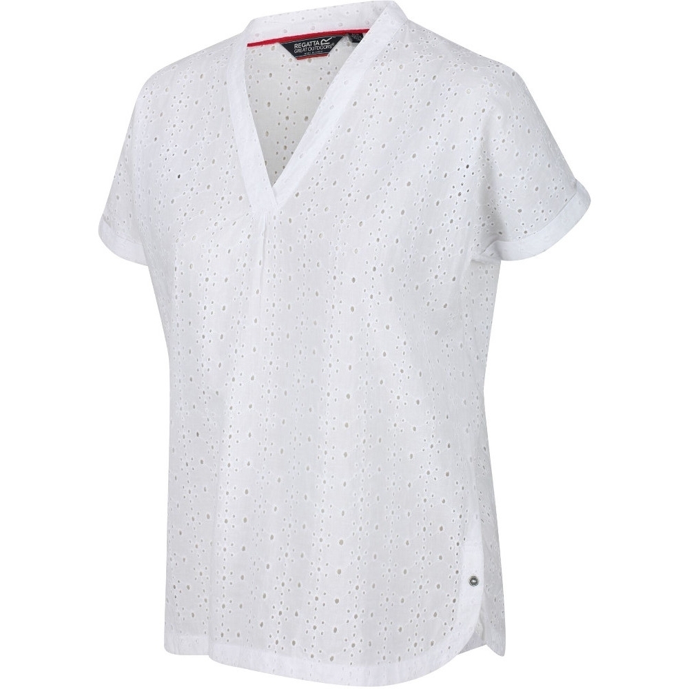 Regatta Womens Jacinda Short Sleeve V Neck Tunic Shirt Top 10 - Bust 34 (86cm)