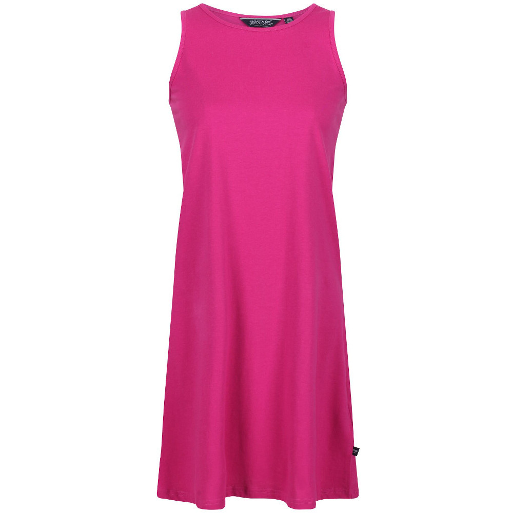 Regatta Womens Kaimana Printed Jersey Swing Silhouette Dress Uk 10- Waist 27  (68cm)