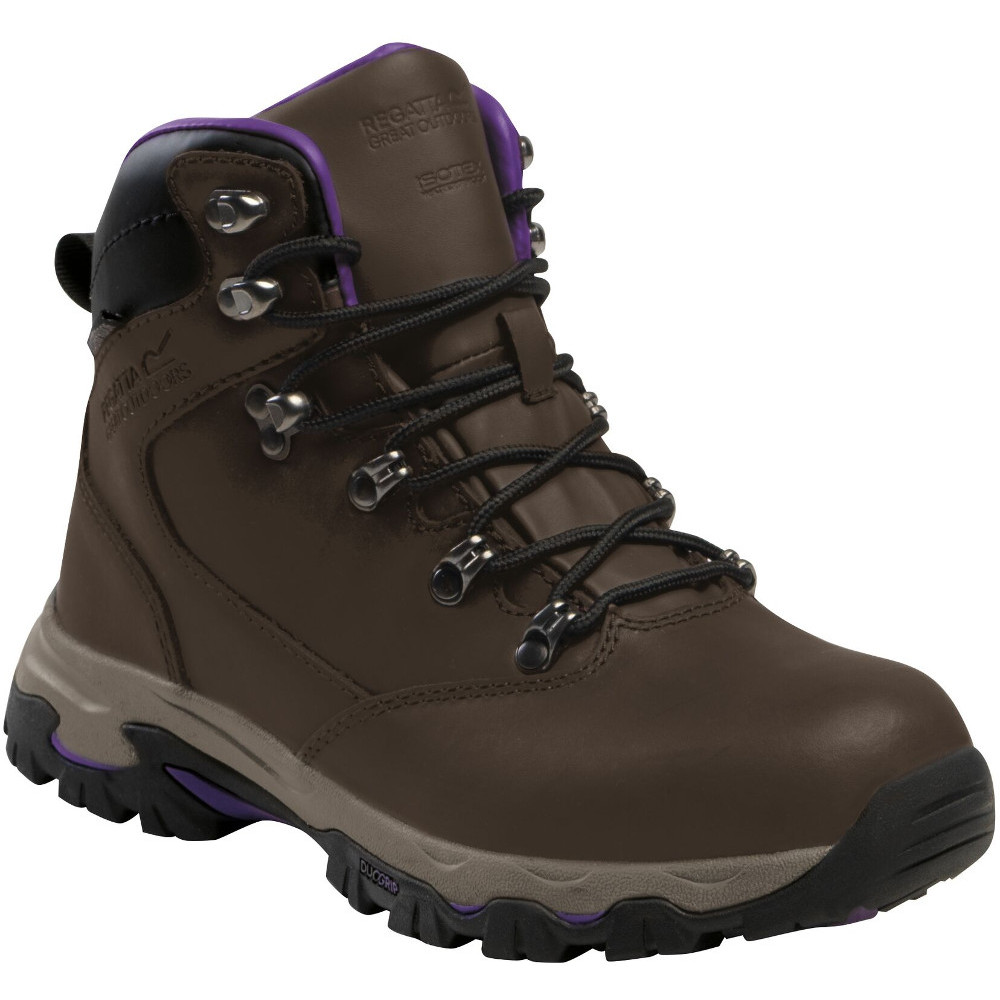 Regatta Womens Ldy Tebay Leather Lace Up Walking Boots Uk Size 6 (eu 39  Us 8)