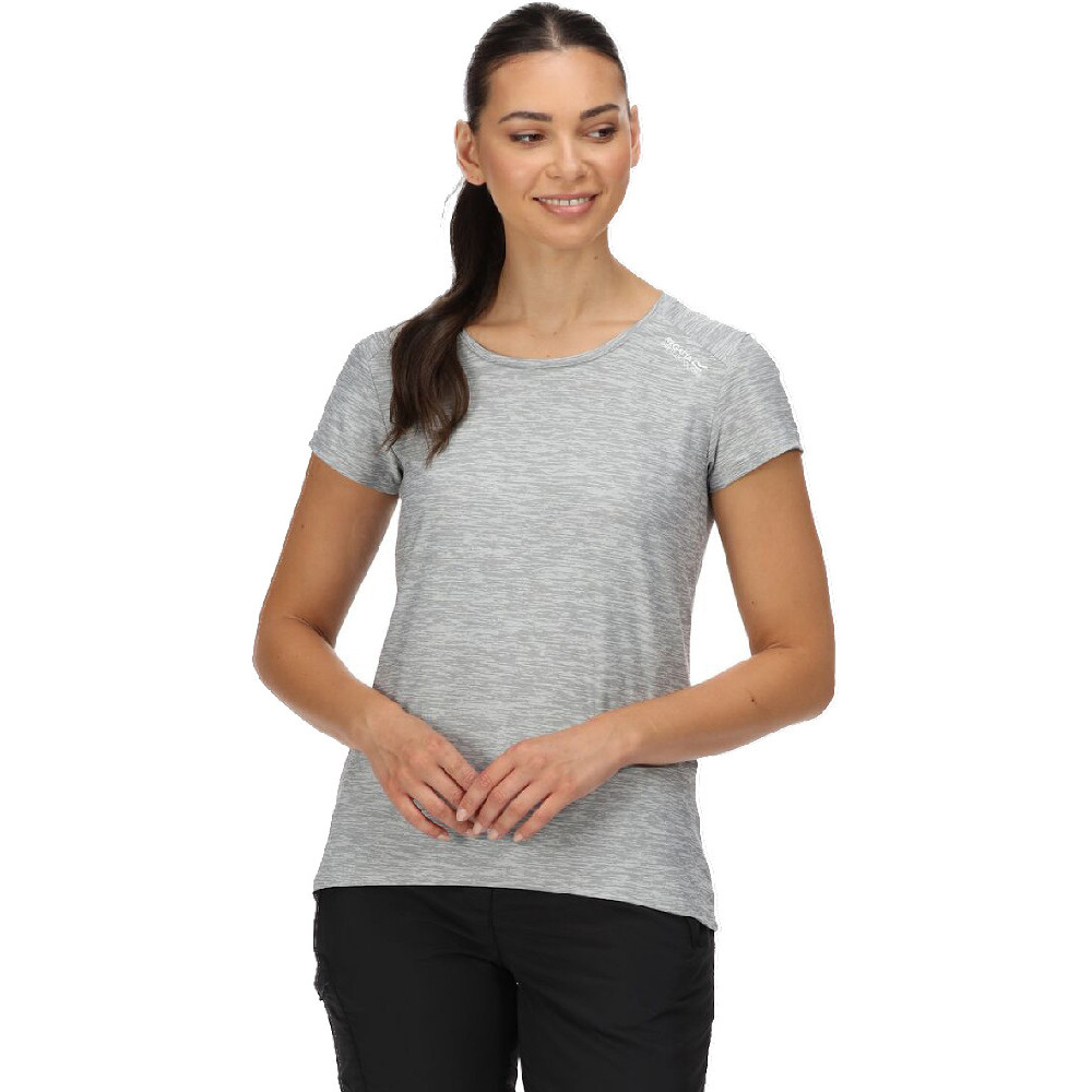 Regatta Womens Limonite V Quick Drying Short Sleeve T Shirt 12 - Bust 36 (92cm)