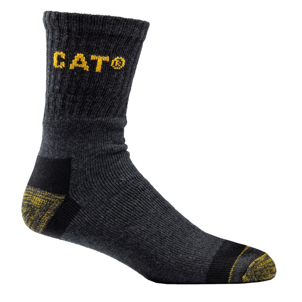 Cat Workwear Mens Premium 3 Pack Pair Work Socks Uk Size 11-14