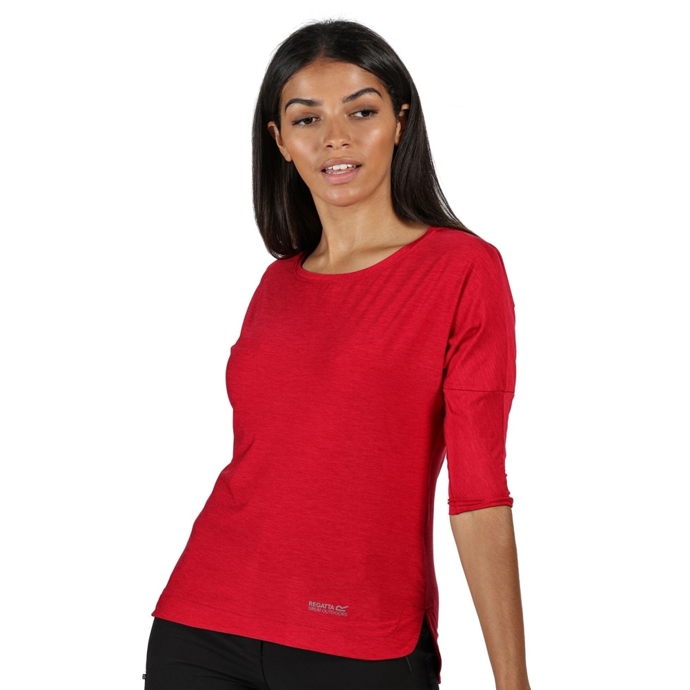 Regatta Womens Pulser Wicking 3/4 Sleeve Jersey T Shirt 8 - Bust 32 (81cm)