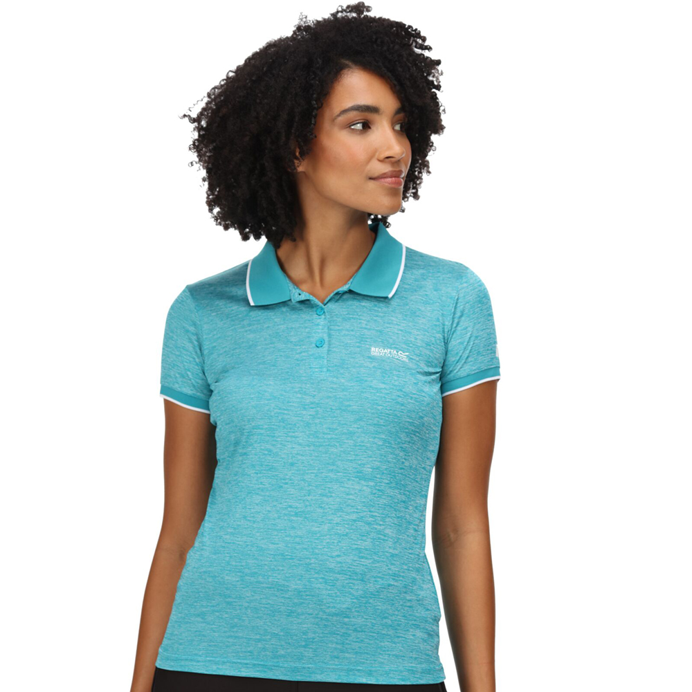 Regatta Womens Remex Ii Quick Dry Wicking Active Polo Shirt 12 - Bust 36 (92cm)
