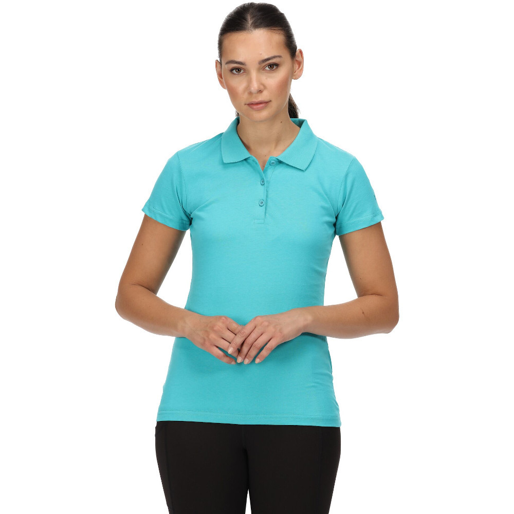 Regatta Womens Sinton Coolweave Cotton Jersey Polo Shirt 10 - Bust 34 (86cm)