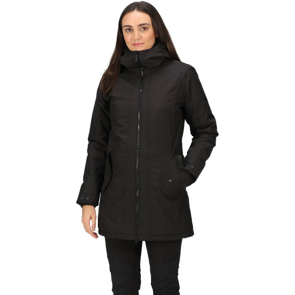 Regatta Womens Voltera Iv Waterproof Breathable Hooded Coat 18 - Bust 43 (109cm)