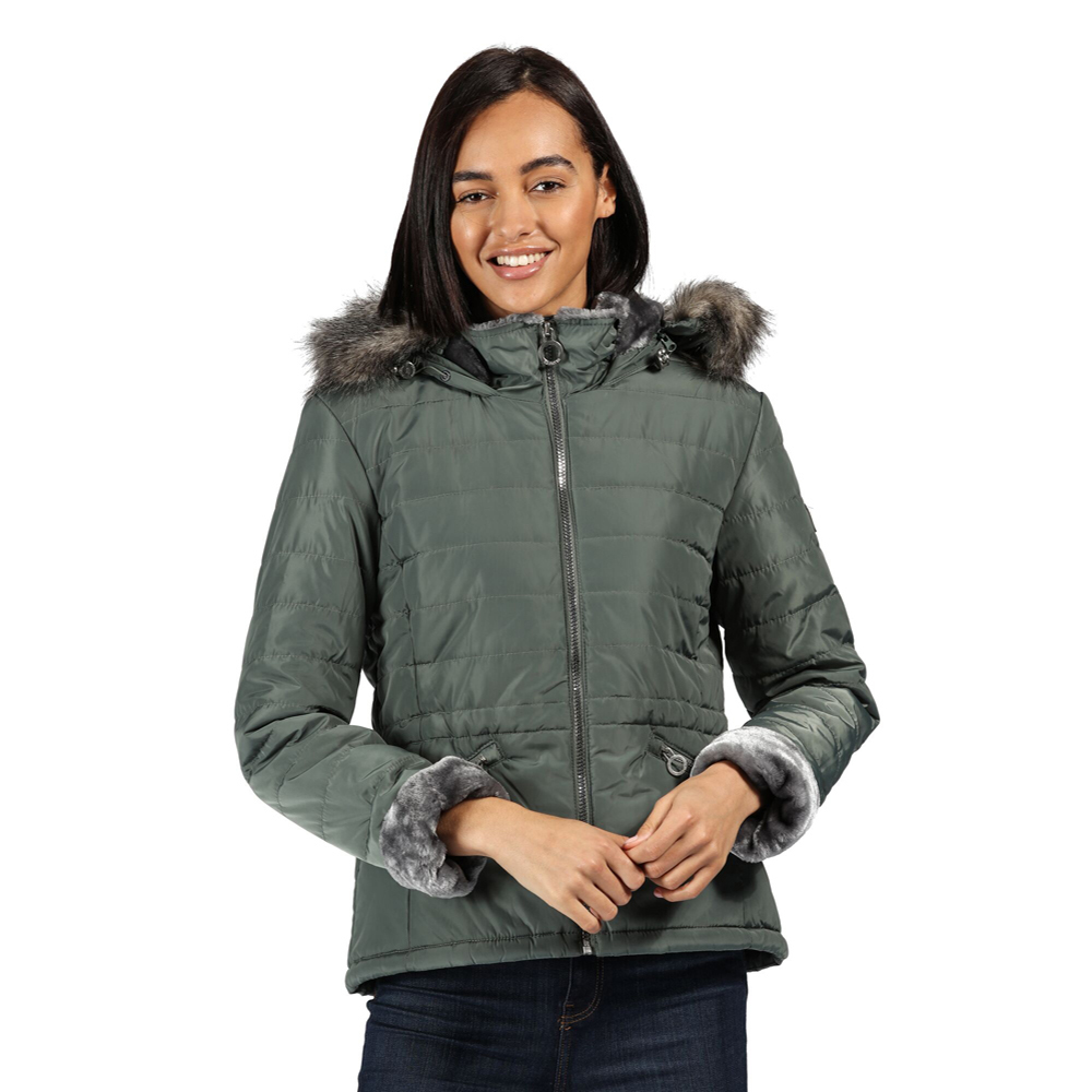 Regatta Womens Westlynn Insulated Quilted Parka Coat Jacket 8 - Bust 32 (81cm)