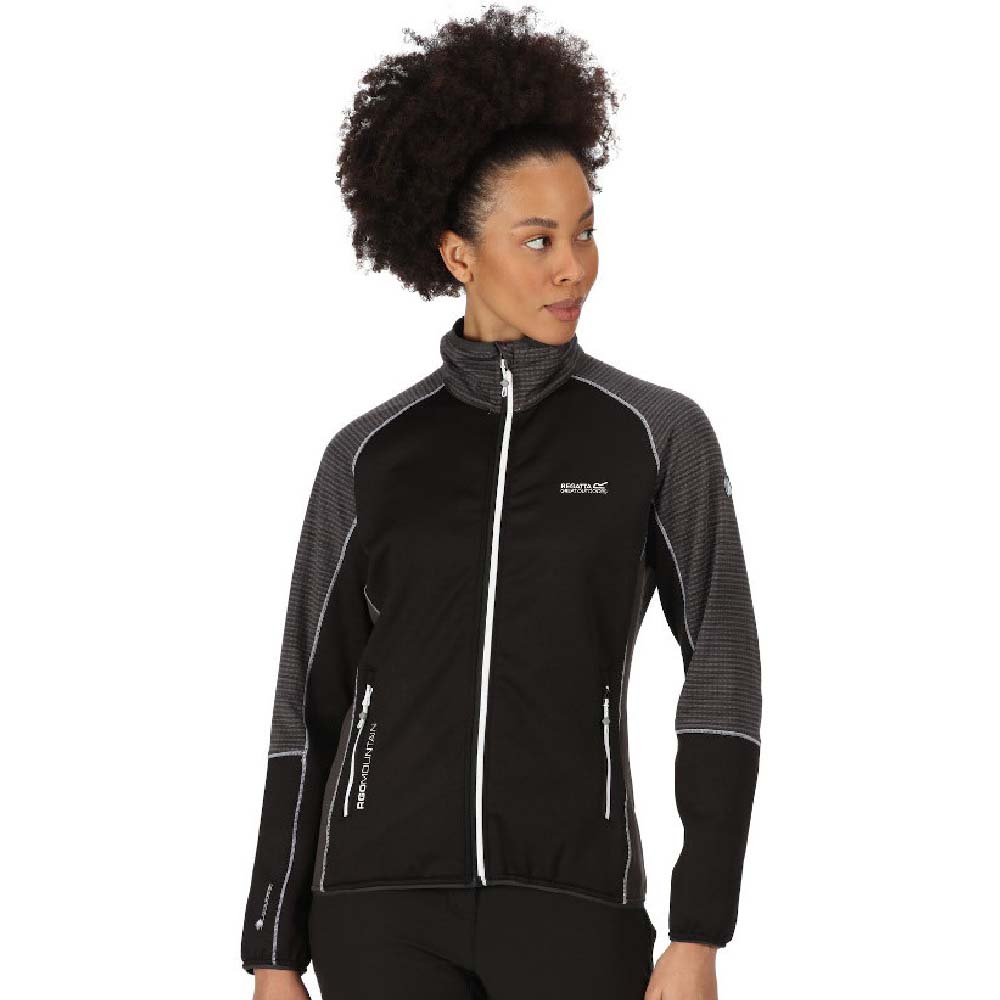Regatta Womens Yare Vi Extol Stretch Full Zip Fleece Jacket 16 - Bust 40 (102cm)