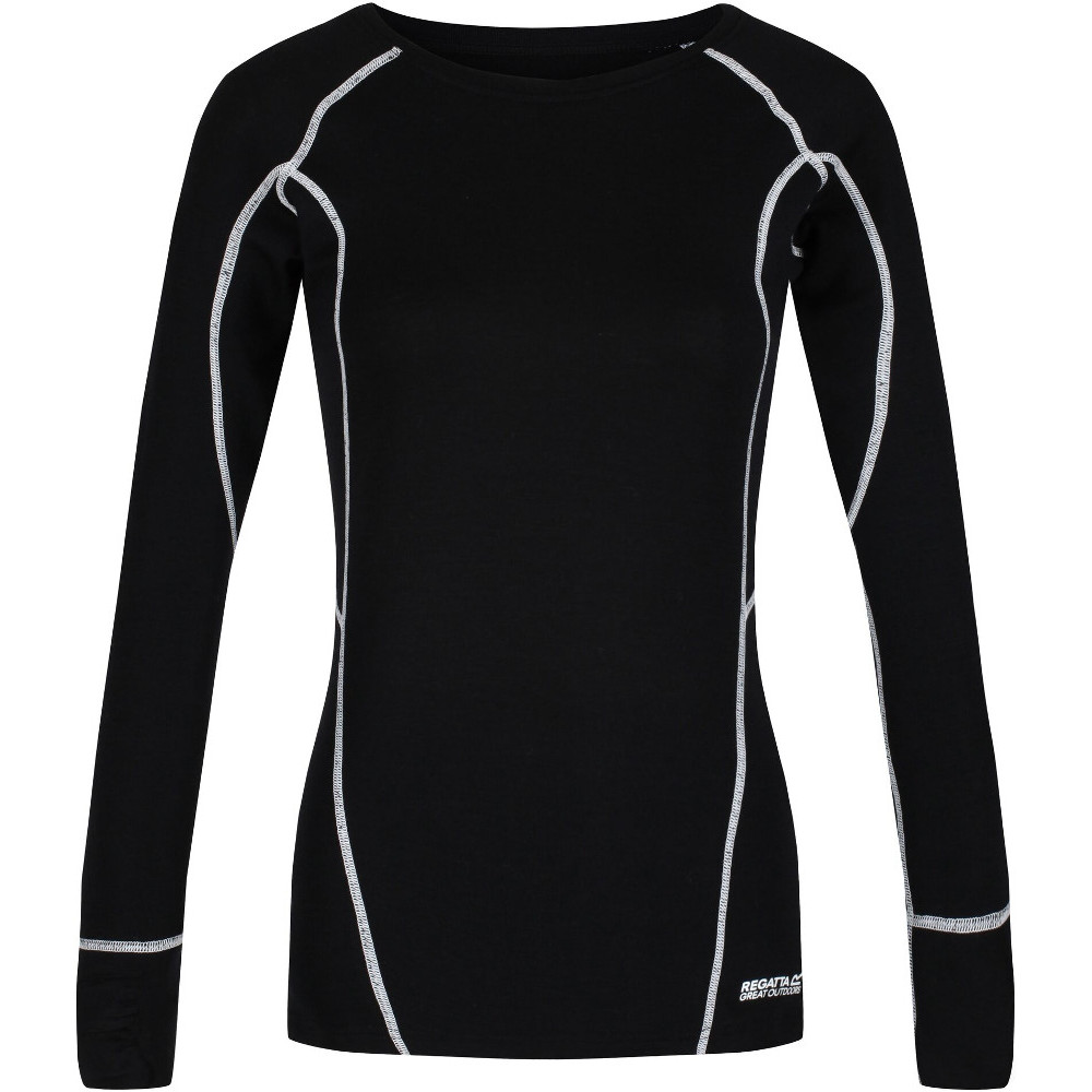 Regatta Womens/ladies Beru Merino Wool Long Sleeve Baselayer T Shirt 14 - Bust 38 (97cm)