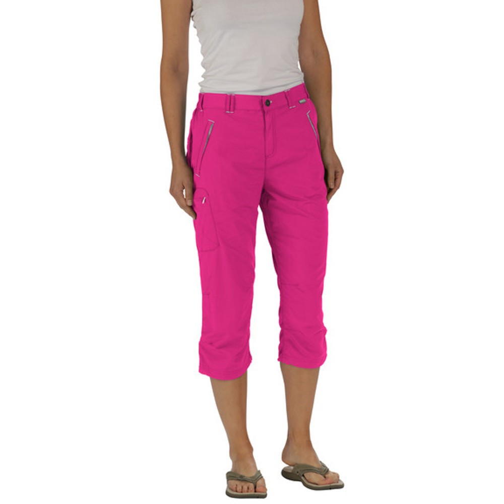 Regatta Womens/ladies Chaska Upf 40+ Summer Capri Trousers 8 - Waist 25 (63cm)  Inside Leg 31