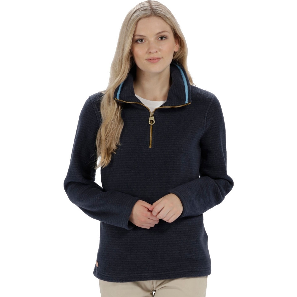 Regatta Womens/ladies Solenne 1/4 Zip Symmetry Fleece Casual Jacket Uk Size 10 - Chest 34 (86cm)