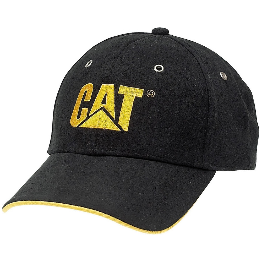 Cat Workwear Mens Workwear Embroided Trademark Microsuede Cushioned Work Cap One Size