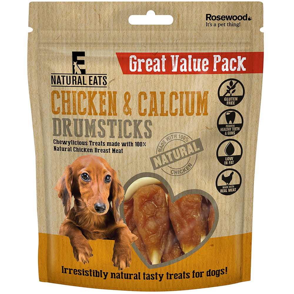 Rosewood Dog ChickenandCalcium High Quality Drumsticks One Size
