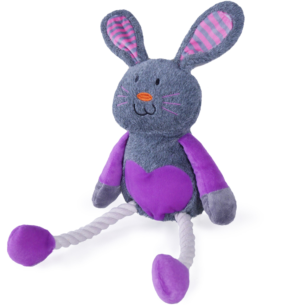 Rosewood Dog Ruby Rabbit Squeaky Toy One Size