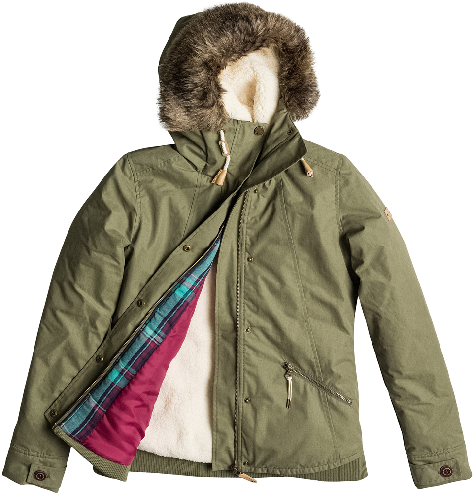 Roxy Ladies Steffi Insulated Cold Weather Jacket  Green