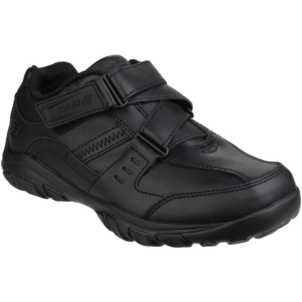 Skechers Boys Grambler Zeem Zigzag Strap Oxford School Shoes Uk Size 10.5 (eu 28  Us 11.5-l)