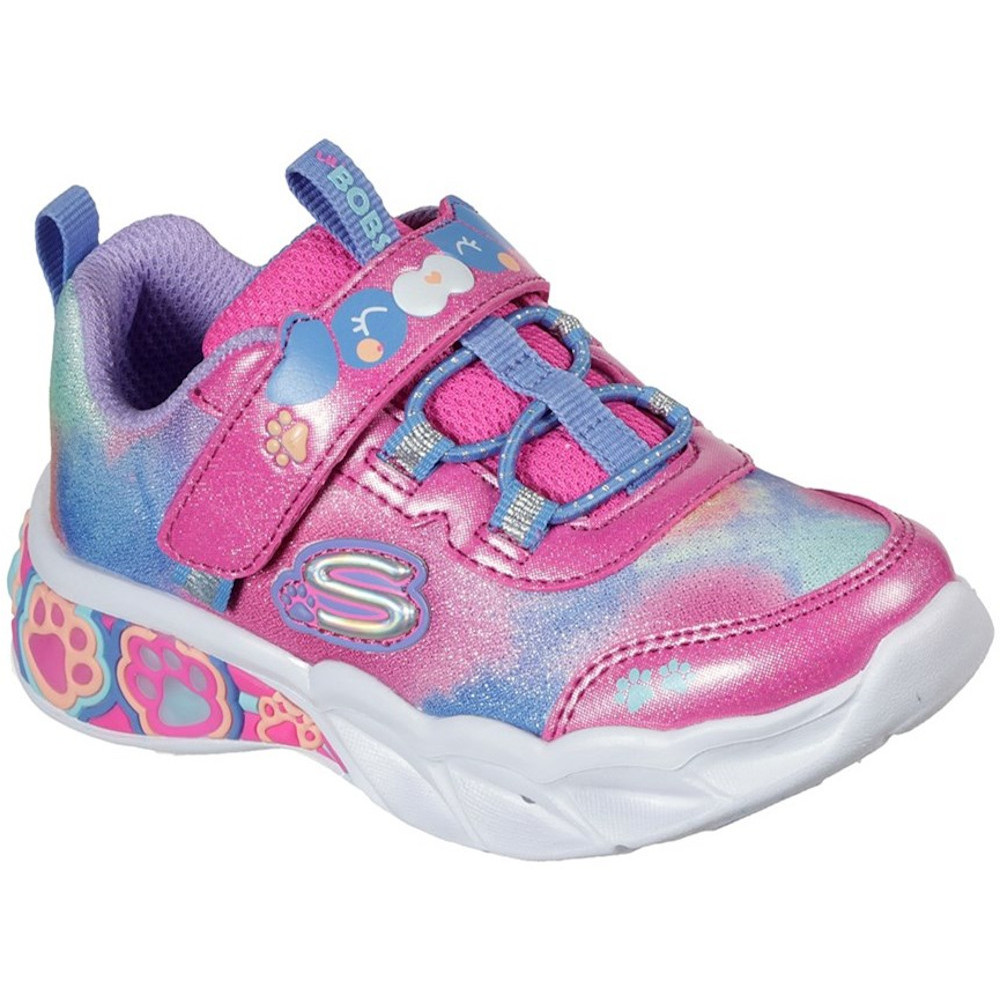 Skechers Girls Lil Bobs Pretty Paws Shoes Light Up Shoes Uk Size 4 (eu 21)