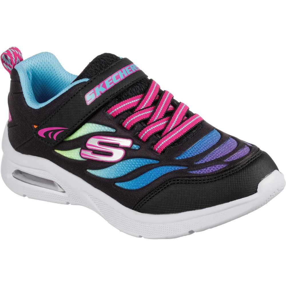 Skechers Girls Microspec Max Airy Color Slip On Trainers Uk Size 13 (eu 32)