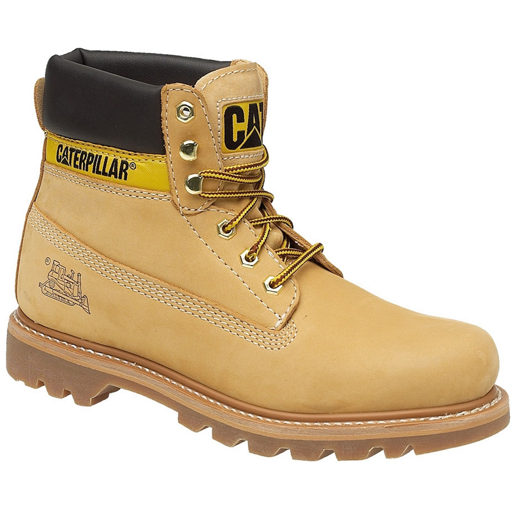 Caterpillar Mens Colorado Non Safety Lace Up Leather Boots Brown