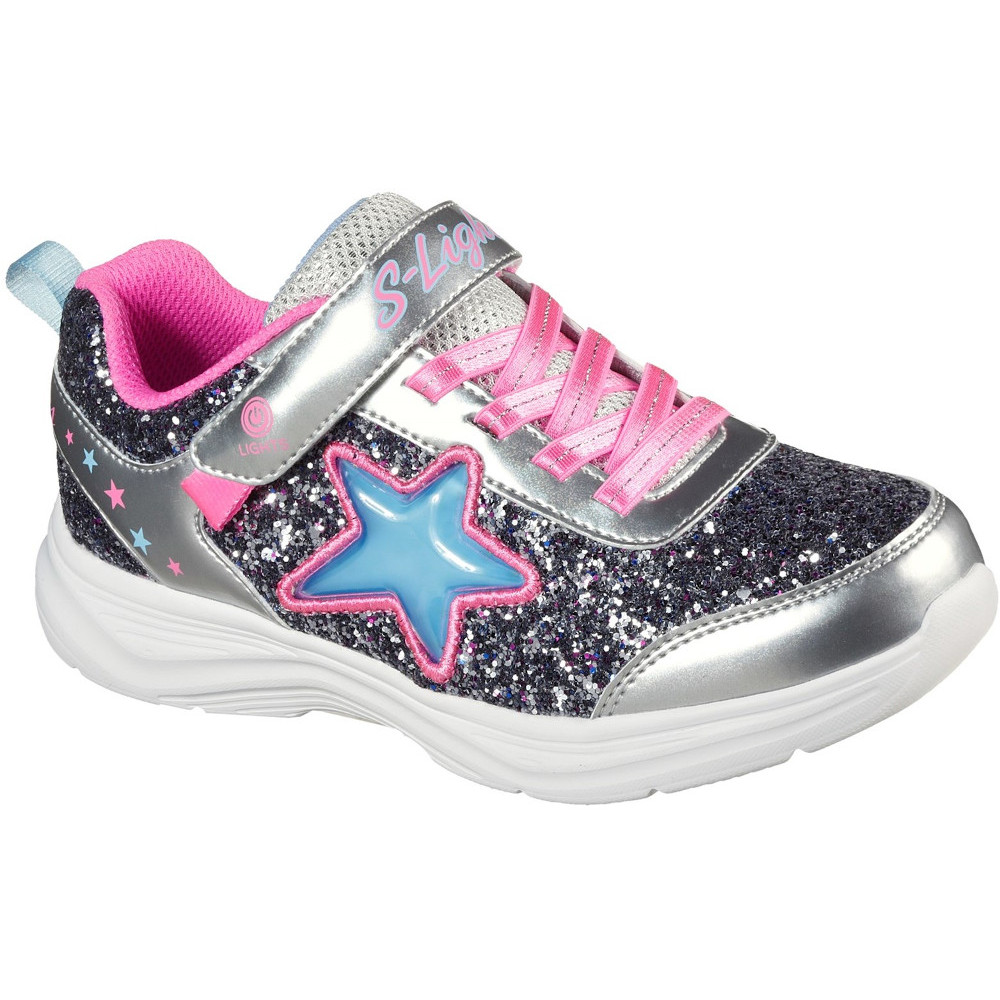 Skechers Girls S Lights Glimmer Kicks Starlet Shine Shoes Uk Size 13 (eu 32)