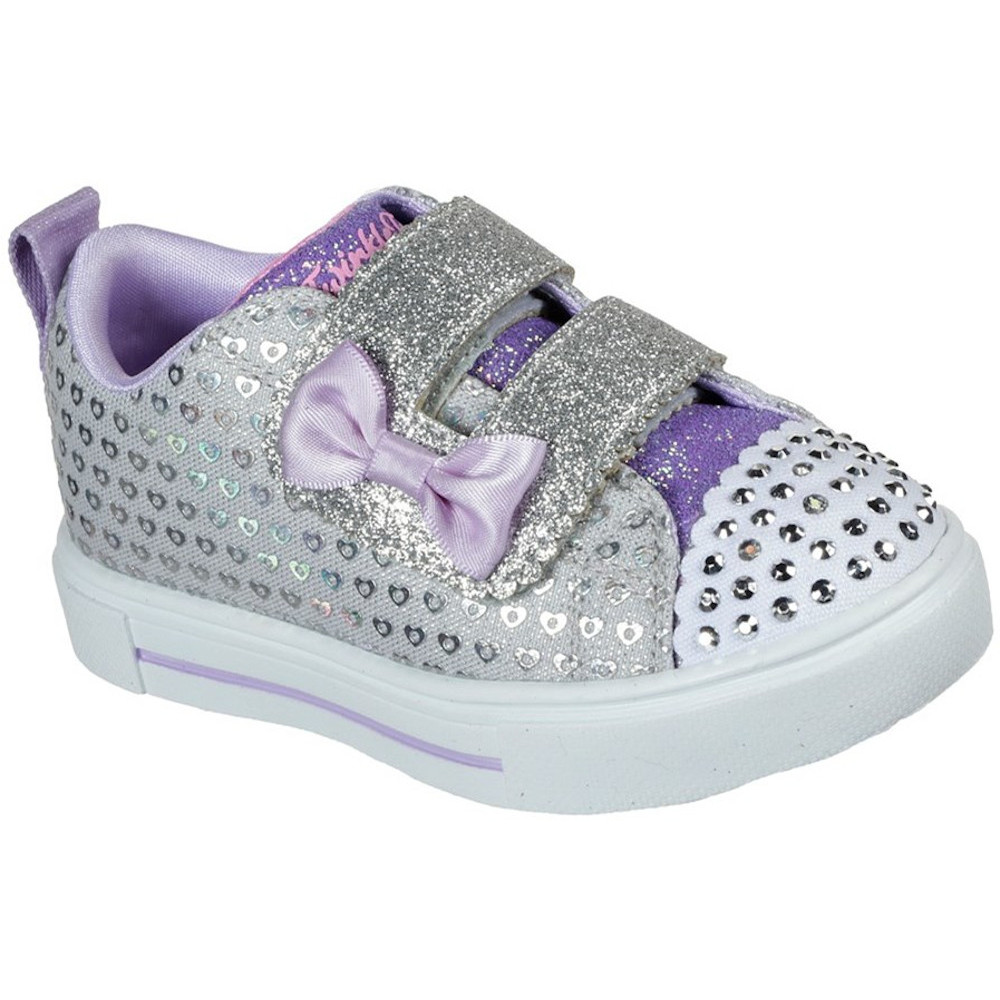 Skechers Girls Twinkle Toes Sparks Trainers Shoes Uk Size 4 (eu 21)