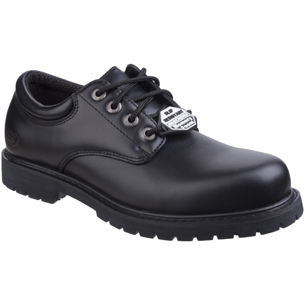 Skechers Mens Cottonwood Elks Slip Resistant Lace Up Oxford Shoes Uk Size 10 (eu 45)
