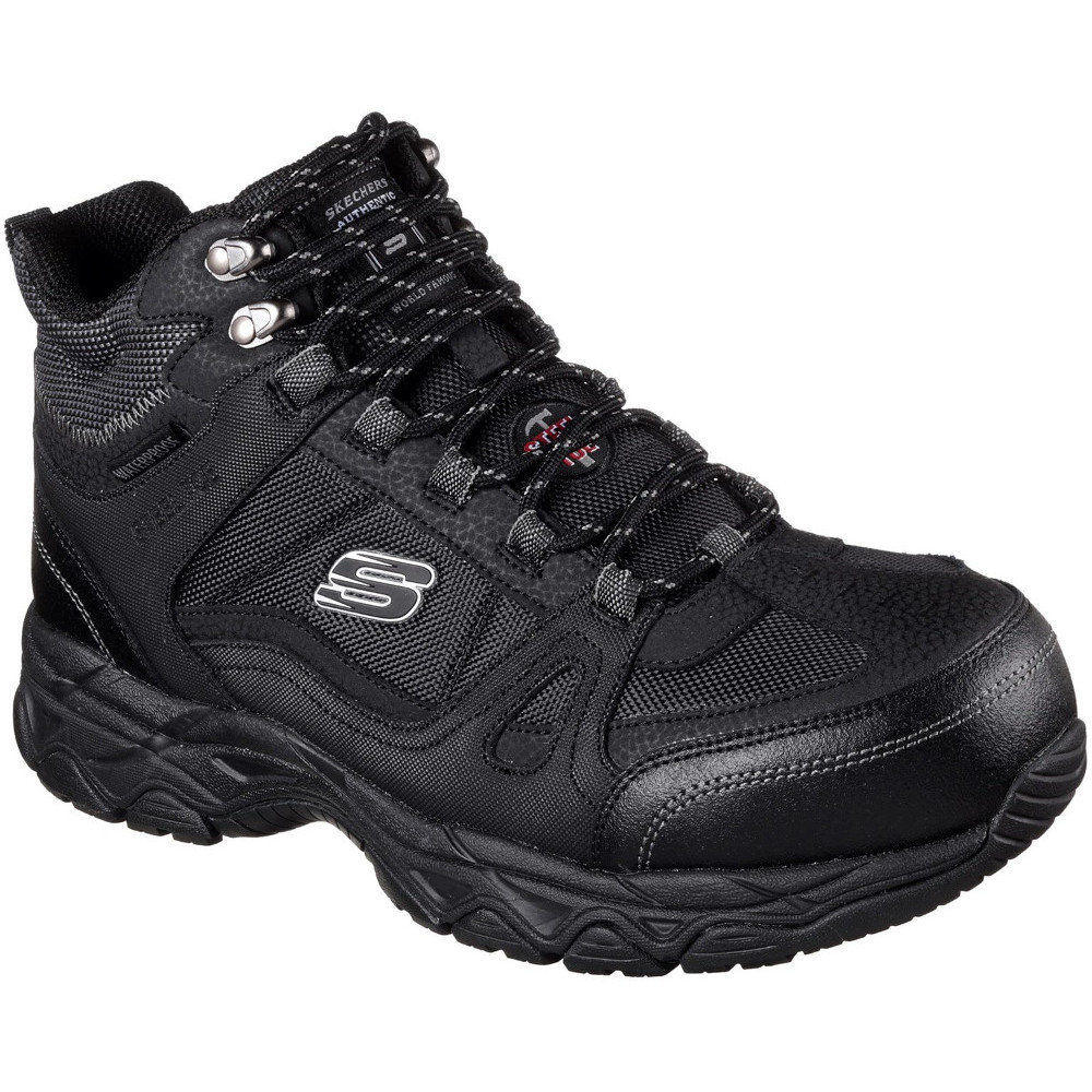 Skechers Mens Ledom Lace Up Waterproof Leather Safety Boots Uk Size 10 (eu 45)