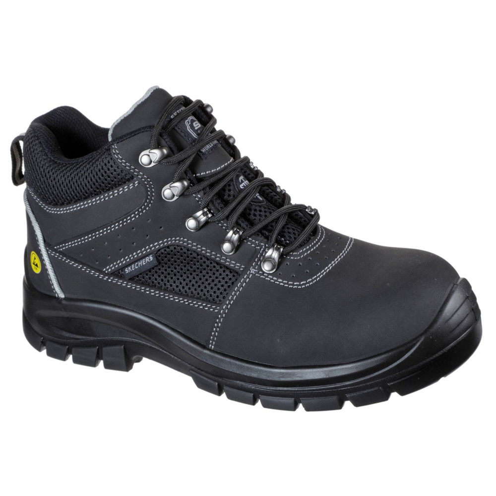 Skechers Mens Trophus Letic Memory Foam Leather Safety Boots Uk Size 10 (eu 45)