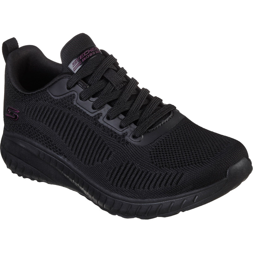 Skechers Womens Bob Squad Chaos Face Off Lace Up Trainers Uk Size 3 (eu 36)