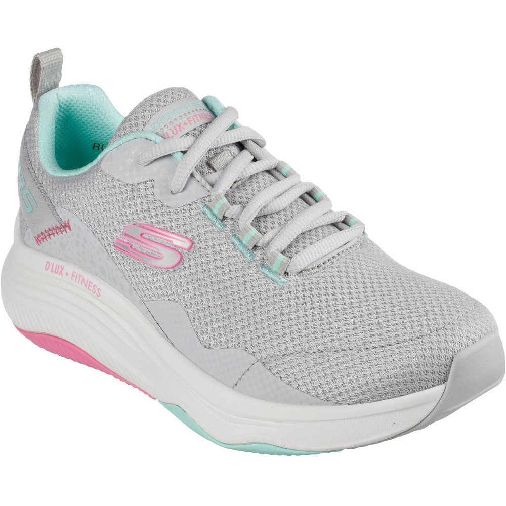 Skechers Womens D Lux Fitness Roam Free Lace Up Trainers Uk Size 4 (eu 37)