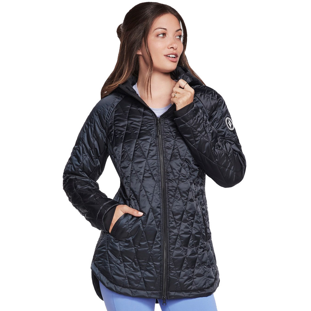 Skechers Womens Gowalk Diamond Lightweight Quilted Jacket Extra Large