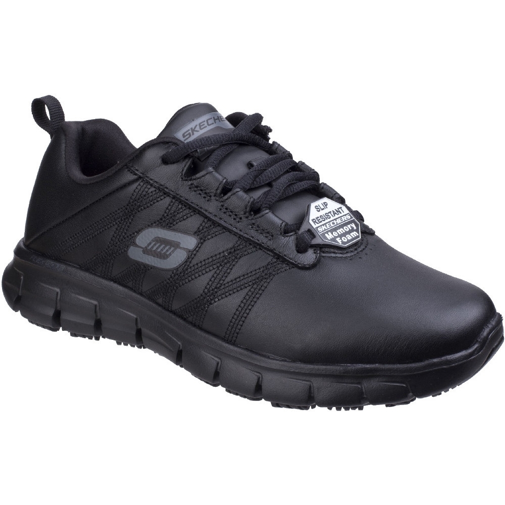 Skechers Womens/ladies Sure Track Erath Slip Resistant Leather Shoes Uk Size 4 (eu 37  Us 7)