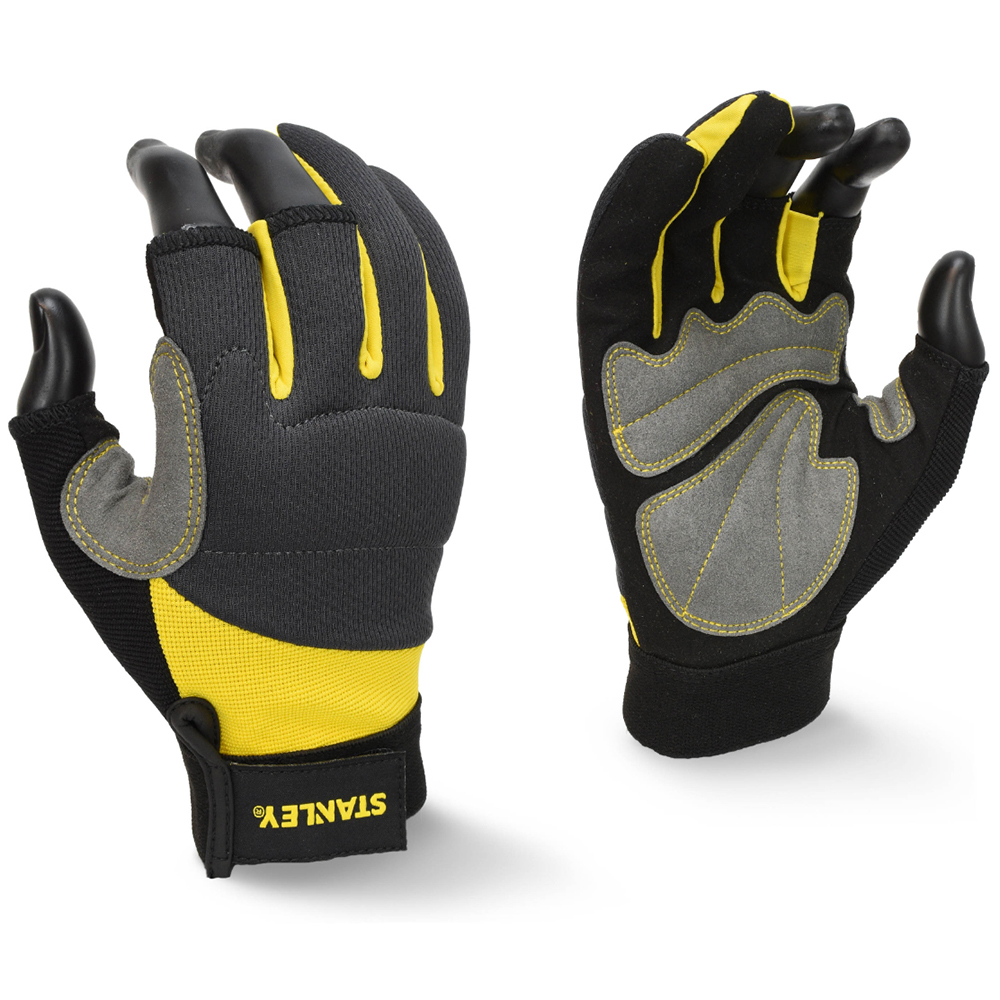 Stanley Mens Framer 3-finger Dexterity Work Gloves Large