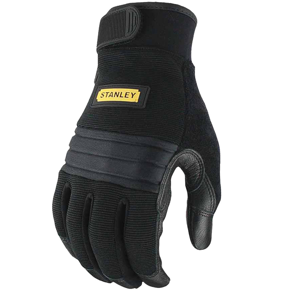 Stanley Mens Vibration Reduction Oil Resistant Work Gloves Large